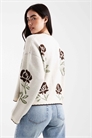 Кардиган с цветочным узором по всей поверхности артикул 150831409