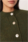 Вязаный кардиган с узором «рыбацкая резинка» и рукавами-рагланами артикул 152627460