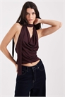 Топ с завязками на шее артикул 153838826