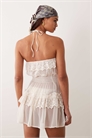 Мини-платье-бандо с рюшами из пляжного кружева артикул 151703329