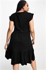 Мини-платье с воланами артикул 128911256