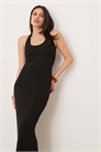 Платье-миди с открытой спиной и завязками на шее артикул 144909242