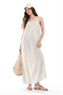 Макси-платье-топ с эффектом льна артикул 142841844