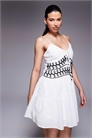 Мини-платье с вышитым элементом артикул 154689307