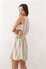 Мини-платье с вырезами и завязками по бокам артикул 142455273