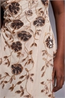 Асимметричное платье средней длины с цветочным декором артикул 155444500