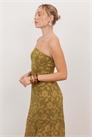 Макси-платье с цветочным принтом и открытой спиной артикул 154594676