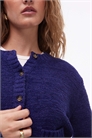 Кардиган с круглым вырезом из ткани с высоким содержанием хлопка артикул 150524150