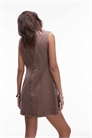 Мини-платье с V-образным вырезом артикул 147199458