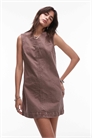 Мини-платье с V-образным вырезом артикул 147199458
