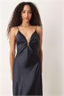 Атласное платье-комбинация артикул 153647627