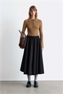 Юбка свободного кроя из миди-ткани артикул 150834001