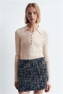 Мини-юбка из твида с добавлением шерсти артикул 150500845