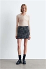 Мини-юбка из твида с добавлением шерсти артикул 150500845