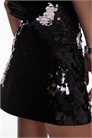 Мини-юбка с пайетками артикул 153017716
