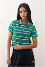 Поло с зеленой полоской, усаженное артикул 153151663