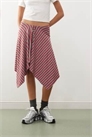 Юбка с низкой талией и полосками, сшитыми в стиле «хай-лоу» артикул 151750275
