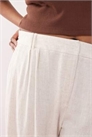 Плюс — брюки свободного кроя из льна артикул 140290636