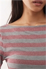 Топ с полосками и V-образным вырезом артикул 151704447