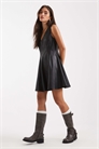 Мини-платье из искусственной кожи артикул 148073855