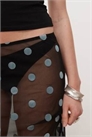 Прозрачная юбка из сетки в горошек артикул 147618953