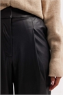 Брюки с расклешенными штанинами из искусственной кожи артикул 148073042