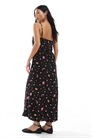 Макси-платье-комбинация с бретелями и круглым вырезом артикул 141496195