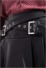 Килт из искусственной кожи с плиссировкой и пряжкой артикул 148073858
