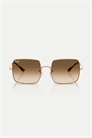 Классические квадратные солнцезащитные очки Square 1971 с коричневыми стеклами артикул 144263673