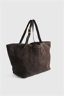Сумка-шоппер из замши с пряжкой на ручке артикул 156044067