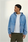 Джинсовая куртка с капюшоном артикул 155927422