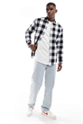 Рубашка из фланели с клетчатым узором «буффало» из серии Essentials артикул 126089547