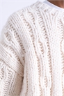 Свитер с косами, связанный вручную артикул 148889567