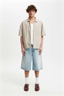 Рубашка с короткими рукавами из смесовой ткани с льном от Eli артикул 148684396