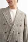 Блейзер из ткани в клетку в стиле кэжуал артикул 150202580