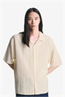 Рустикальная рубашка с короткими рукавами артикул 150334370
