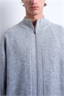 Кардиган с двойной застежкой-молнией и воротником-воронкой артикул 142120968