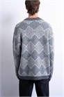 Кардиган с ромбовидным узором из трикотажа артикул 147084291