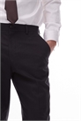 Узкие брюки из смесовой ткани с долей льна артикул 140854502