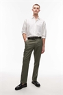 Брюки классического кроя из смесовой ткани с добавлением льна артикул 140854499