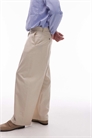 Брюки из смесовой ткани с широкими брючинами артикул 141103711