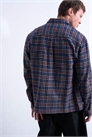 Рубашка из фланели в клетку свободного кроя артикул 146855467