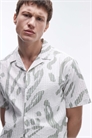 Рубашка с коротким рукавом из сирсакера с принтом артикул 139763526