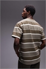 Футболка премиум-класса свободного кроя в полоску артикул 139763959
