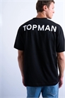 Футболка свободного кроя с принтом Topman спереди и сзади артикул 150659981