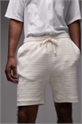 Текстурированные шорты цвета экрю артикул 142432606