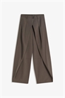 Брюки-кюлоты с складками артикул 155844473