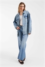 Джинсовая куртка свободного кроя артикул 155250746