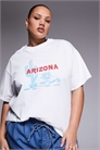 Футболка свободного кроя с принтом «Аризона» артикул 153323604