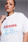 Футболка свободного кроя с принтом «Аризона» артикул 153323604